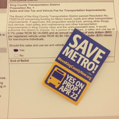 Save Metro, Vote Yes
