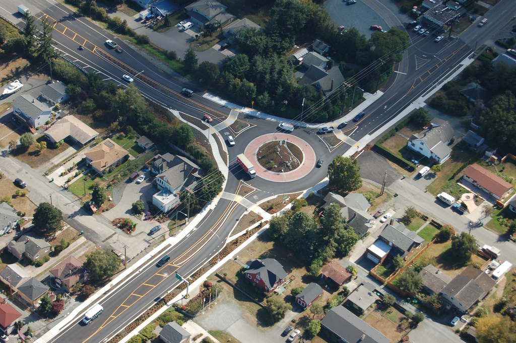 Roundabout in Anacortes