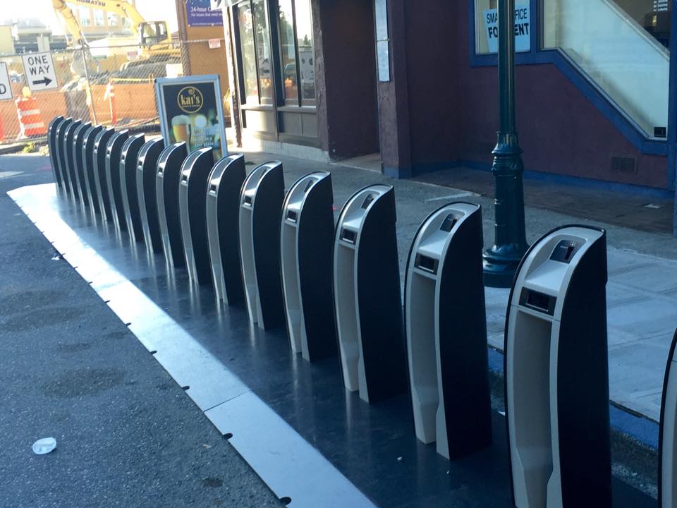 New Pronto! Cycle Share docking station.