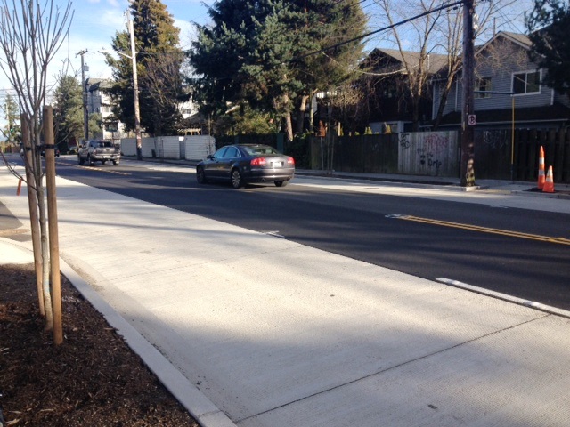 N 105th, N/NE Northgate Way Improvement Project – funded by Bridging the Gap, photo courtesy of SDOT.