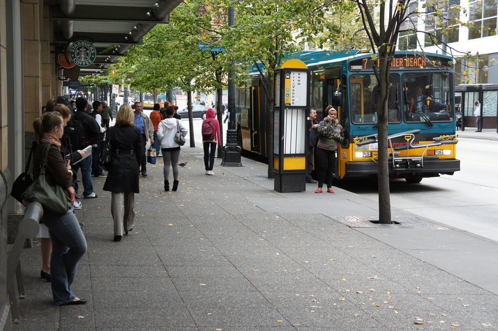 50,000 hours of Metro transit service have been secured with Bridging the Gap funds, photo courtesy of SDOT.