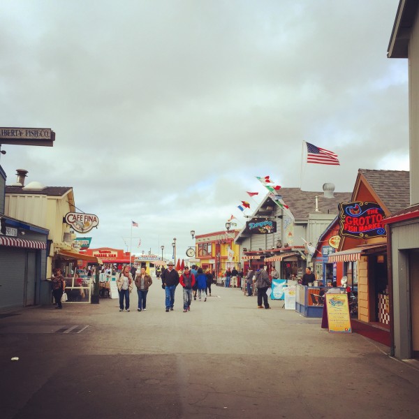 Fisherman's Wharf, a classic carnival pier, in Monterey.