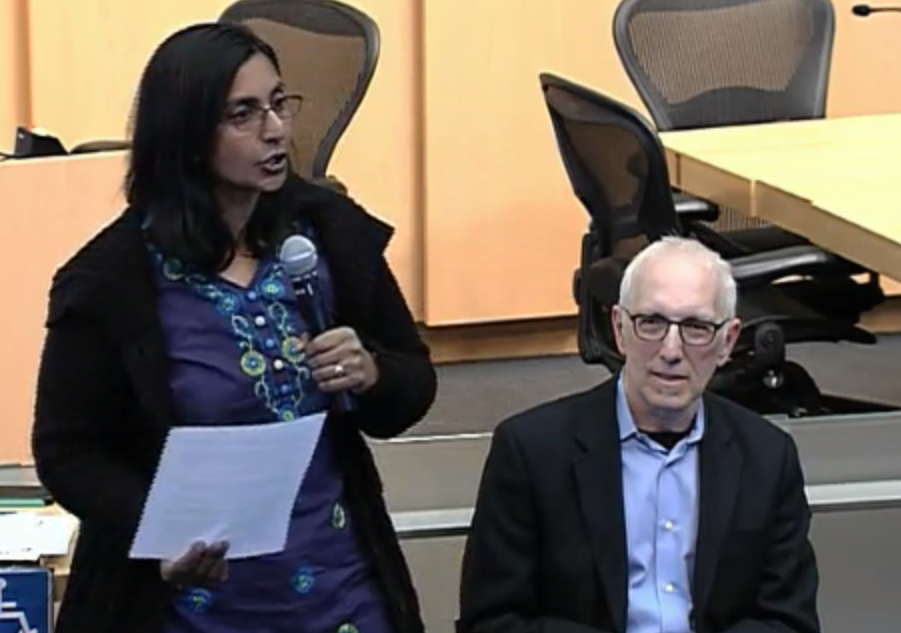 Seattle City Councilmembers Kshama Sawant and Nick Licata, courtesy of Seattle Channel.
