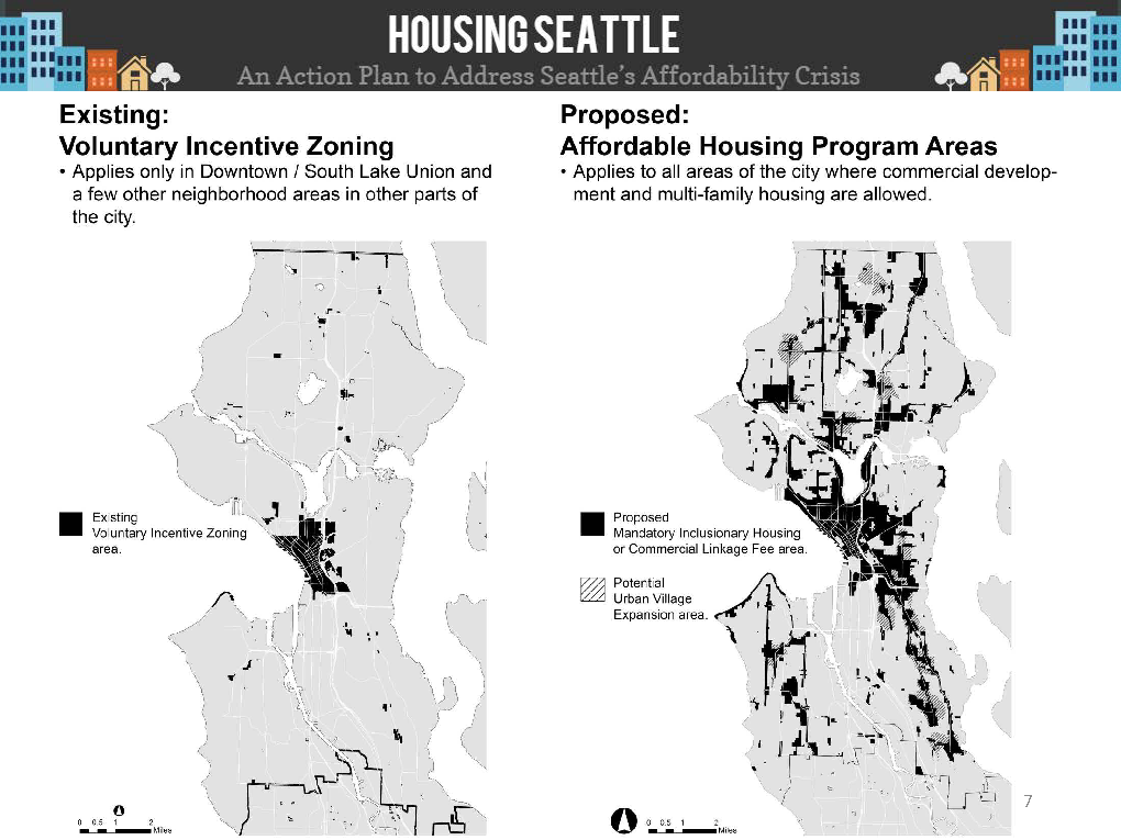 Where the MHA-Commercial program will apply. (Seattle DPD)