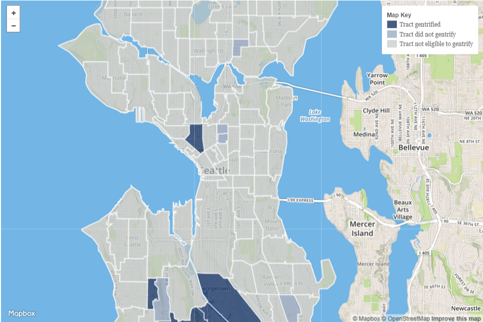 Seattle Gentrification Maps and Data