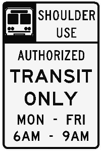 New transit-only sign. (Community Transit)