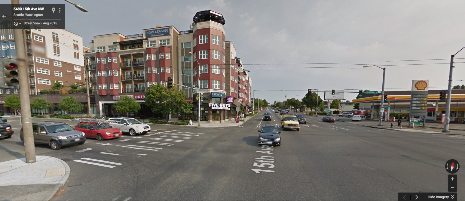 Ballard urban village (Google Street View)