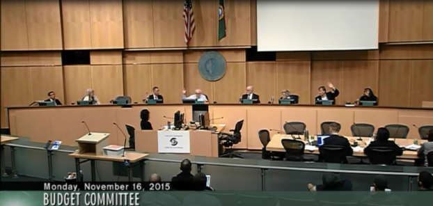 Final vote on the Housing Now resolution. (Seattle Channel)