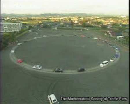 Controlled Experiment Showing How Traffic Jams Occur