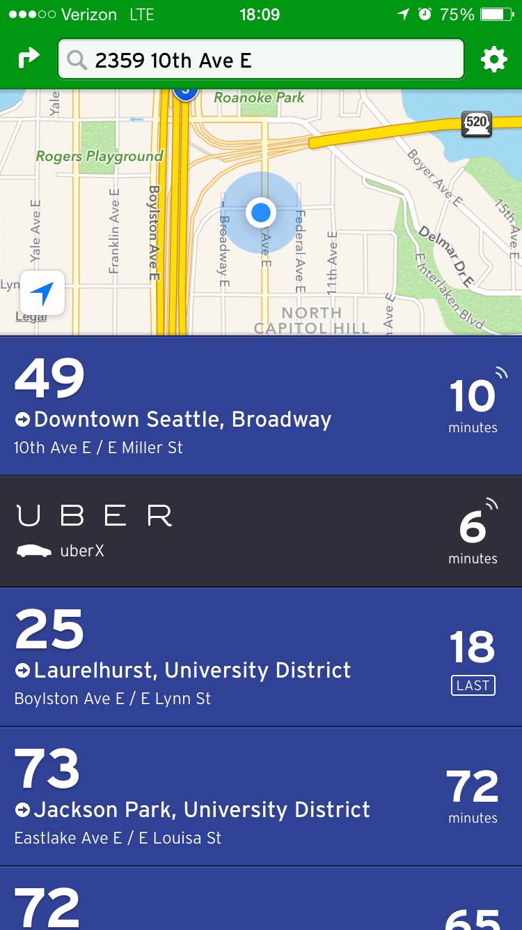 ICYMI: The Transit App integrates Uber into app service