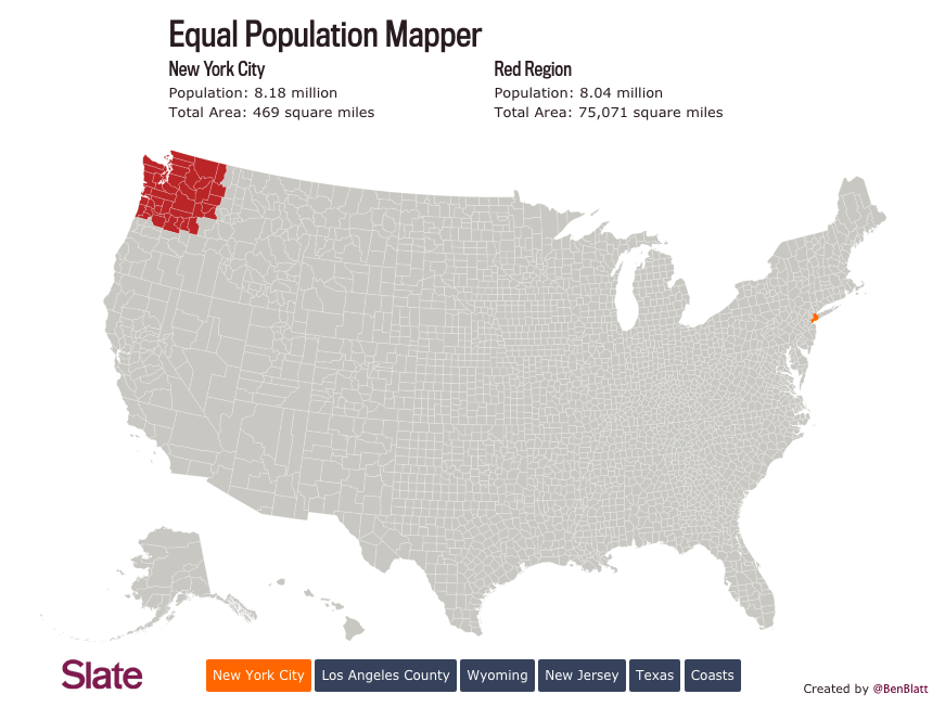 Map of the Week: Equal Population Mapper