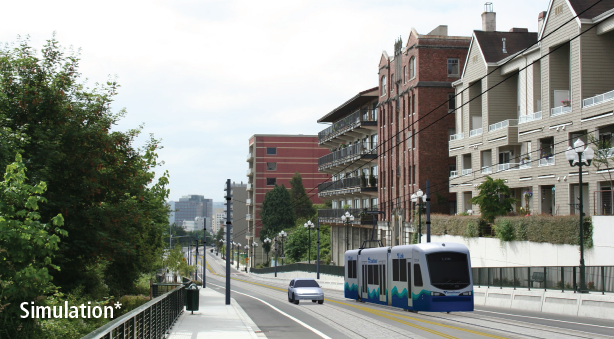 
                     Rendering of Stadium Way near Division Ave. (Sound Transit)
                     