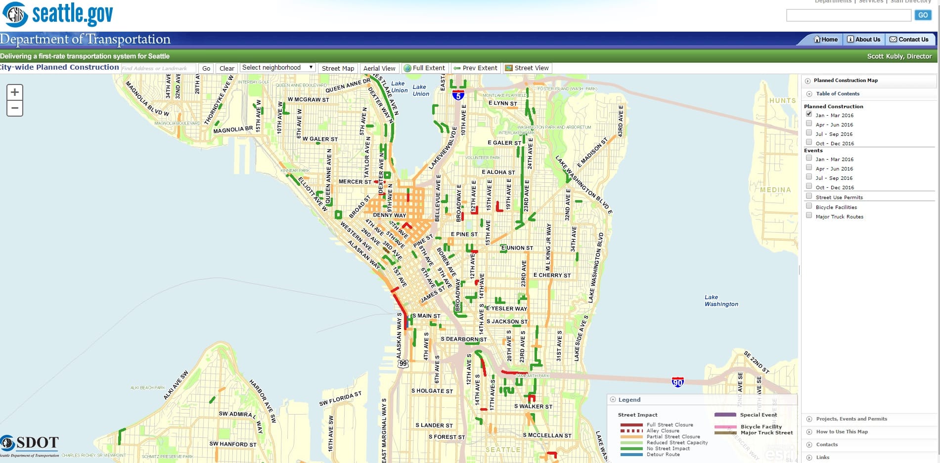 SDOT Launches Map Tool To Help Street Users Deal With Construction