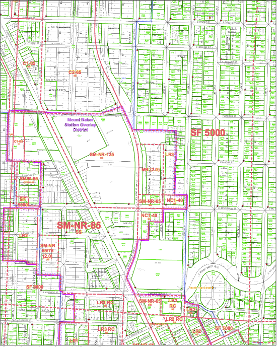 Mount Baker already has access to the Link light rail. Increased zoning could speed its development into a true urban hub. (DPD Map 133)