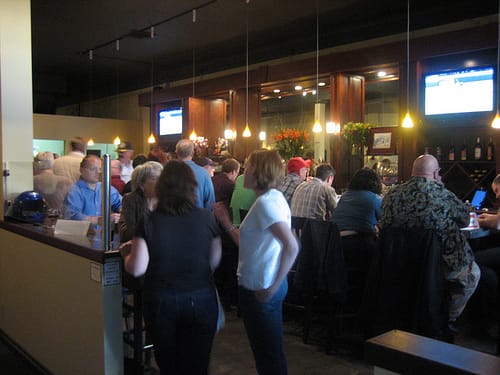 People in Naked City Brewing - the real Neighborhood Character. Photo credit: Washington Beer Blog