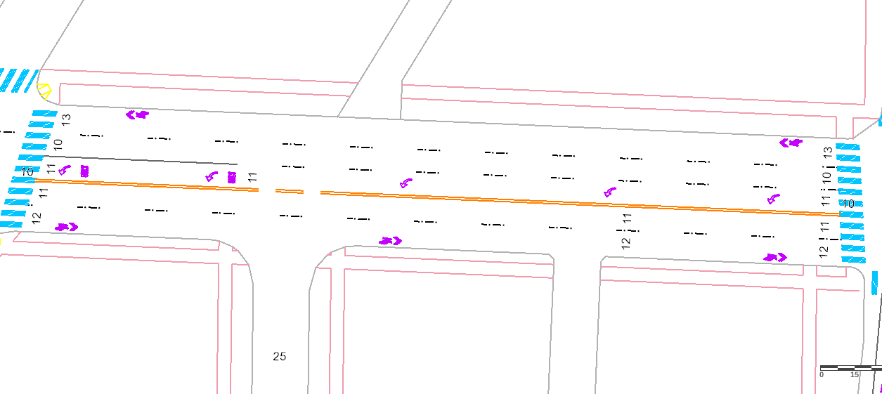 Five super-sized lanes of fun in the ignored section between Roosevelt Way NE and 15th Ave NE. (City of Seattle)