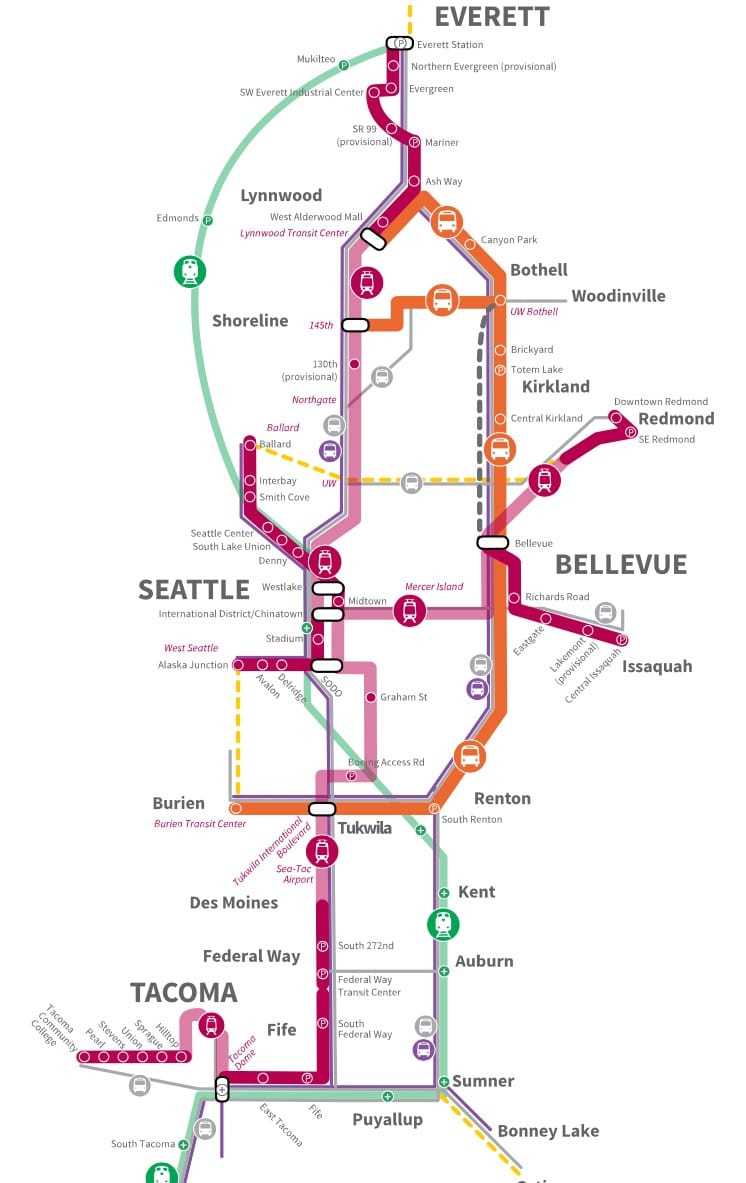 Draft Plan expansion concept for the region. (Sound Transit)