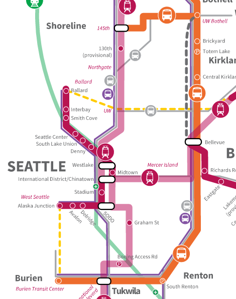 Sound Transit 3 Draft Plan for Seattle. (Sound Transit)