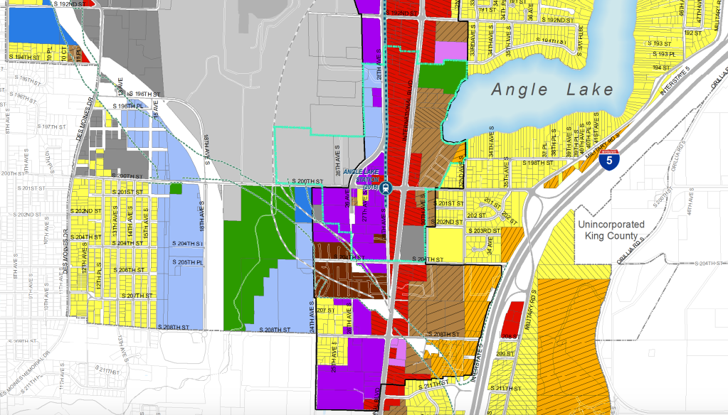 Map Of The Week: Angle Lake Zoning Map