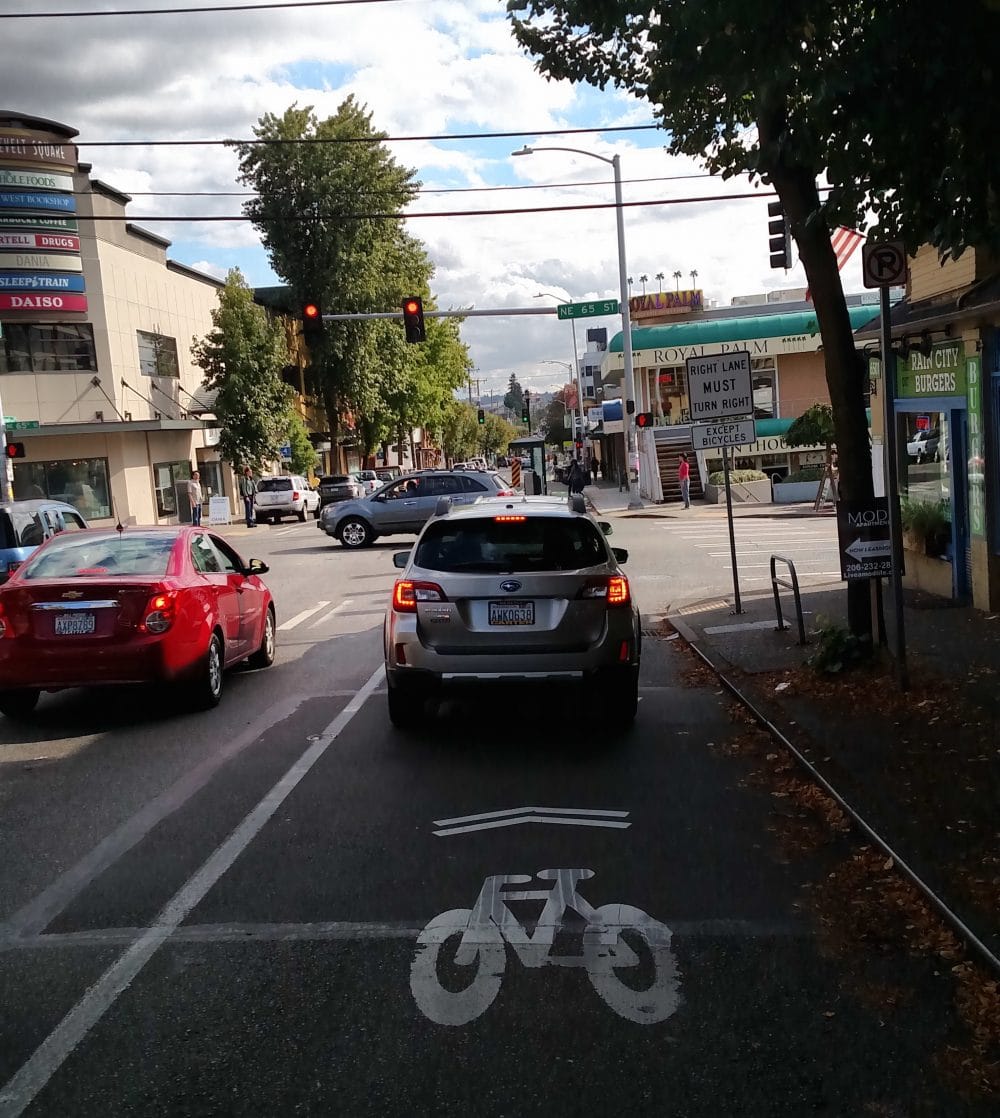 NE 65th St “Final Design” Now Merges Bike Lane and Bus Zones
