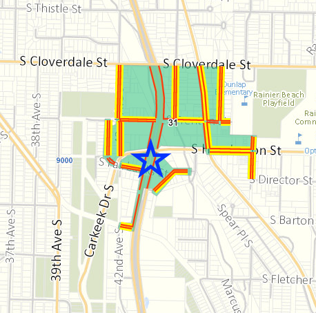 Zone 31 around Rainier Beach Station. (City of Seattle)