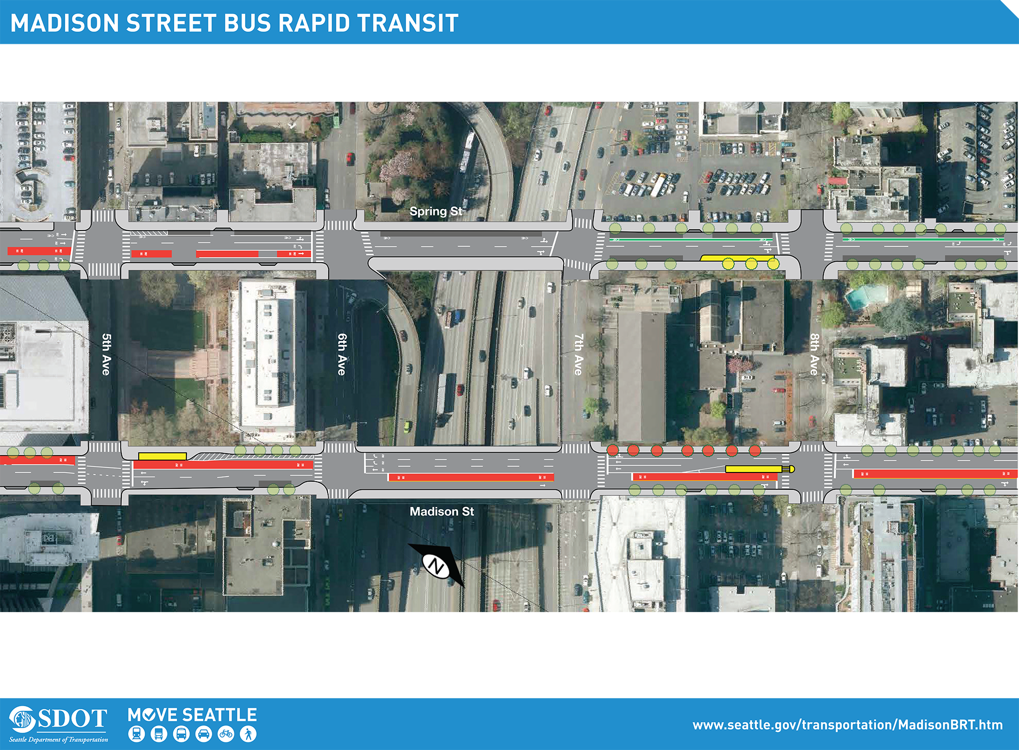 Madison BRT 8th Ave stops (SDOT)