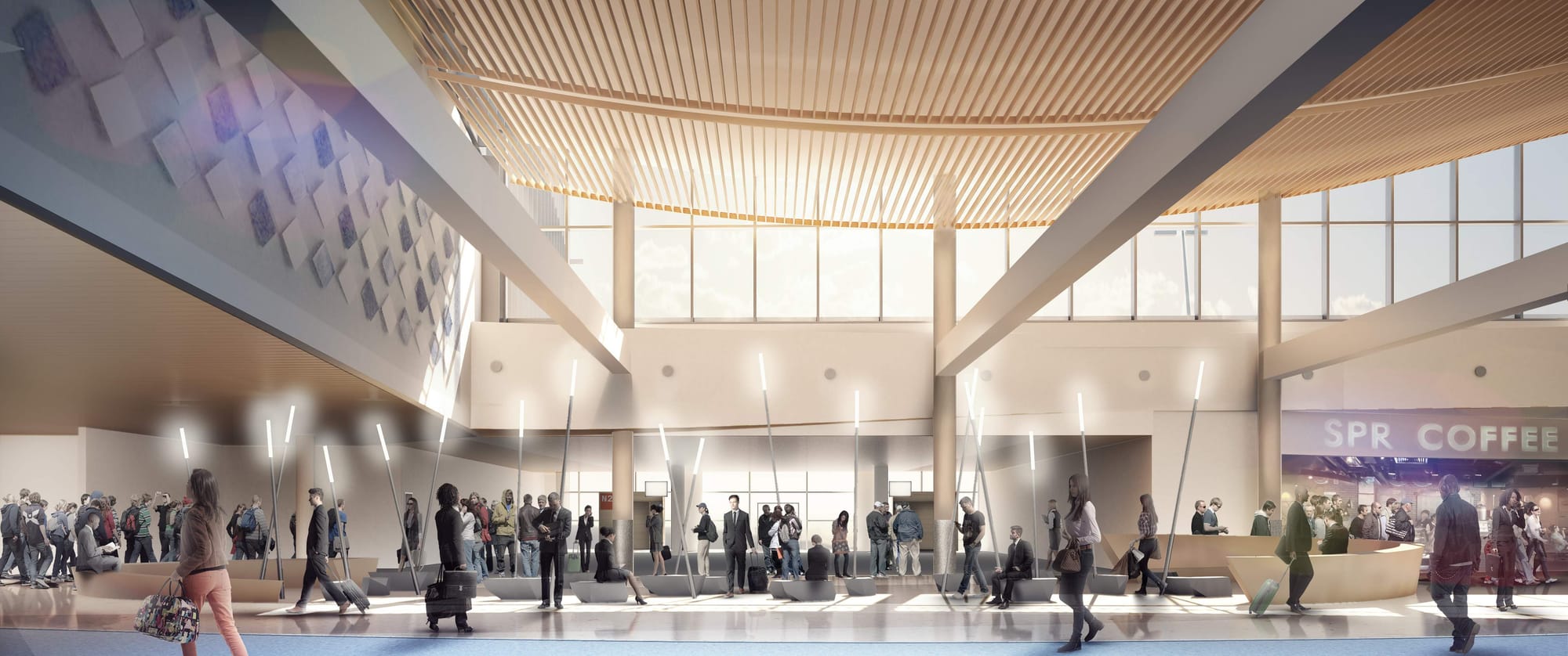 Open space near the marketplace. (Port of Seattle)