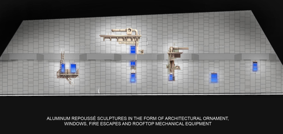 The scale and elements of the artwork. (Lead Pencil Studio)