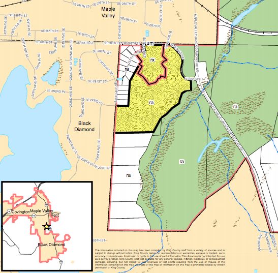 Contingent FLUM near Maple Valley. (King County)
