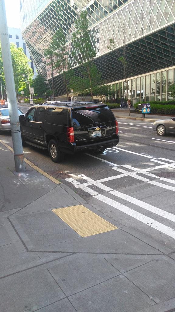 Parking in the bike is a time-honored tradition in Seattle.