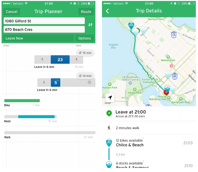 Newest Transit App Version 4.2 Integrates Modes Seamlessly