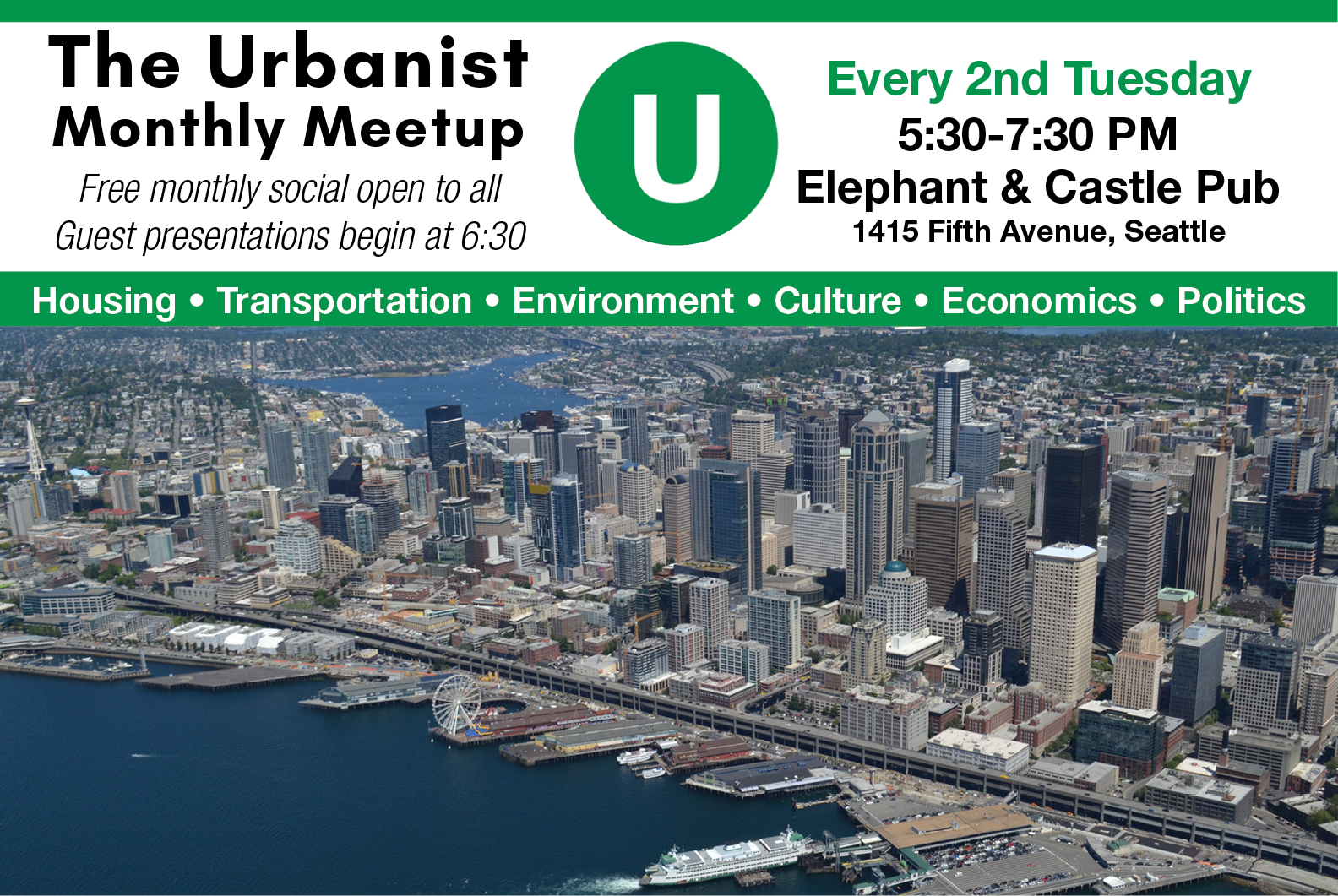 Next Urbanist Meetup is Tomorrow, September 12