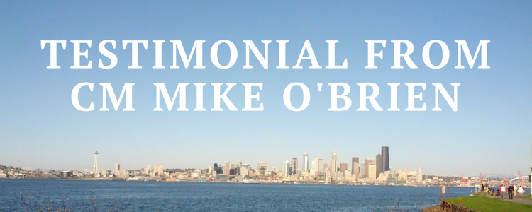 Testimonial From Mike O’Brien