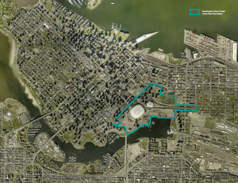 The planning area for the viaducts. (City of Vancouver)
