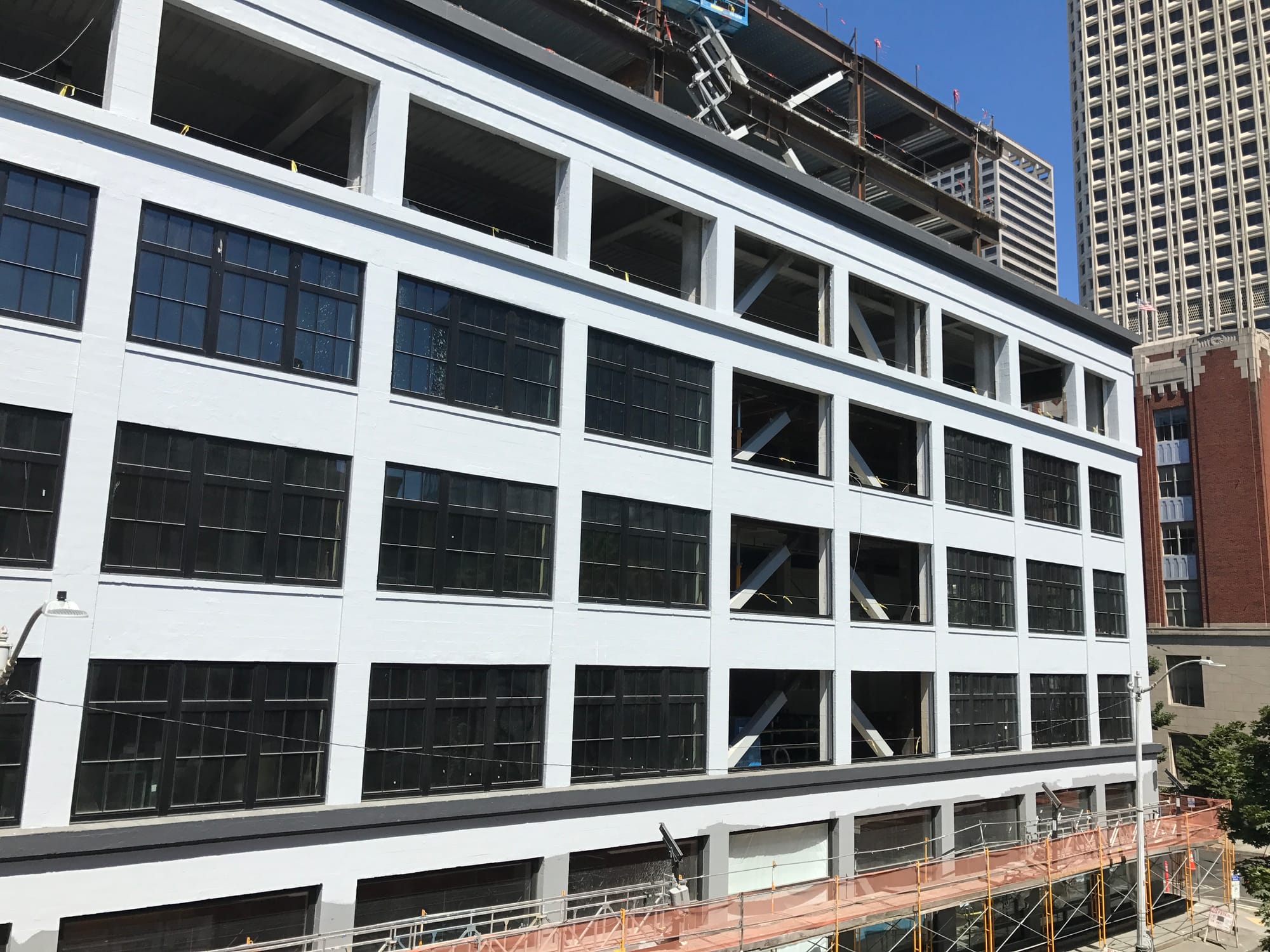 The Maritime Building under renovation and expansion. 