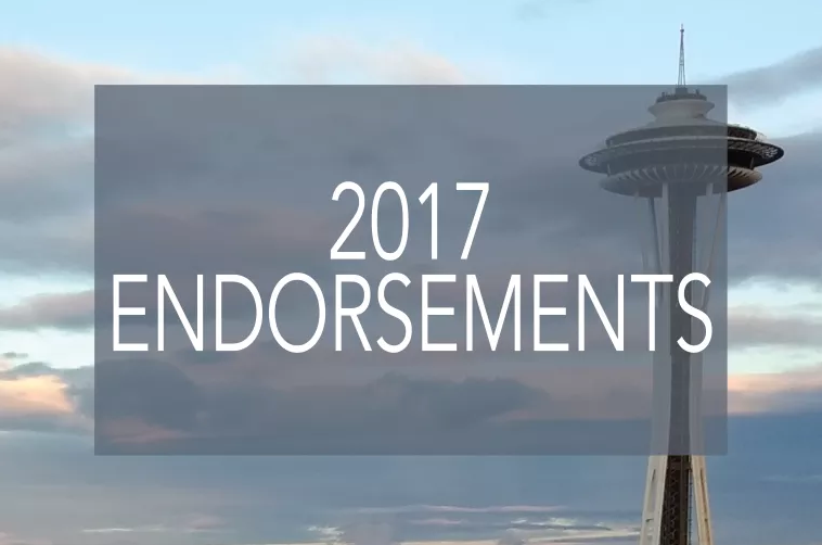                      2017 General Election Endorsements
                     