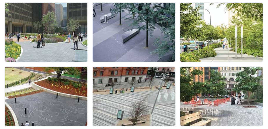 Visual preference options for station hardscaping. (Sound Transit)