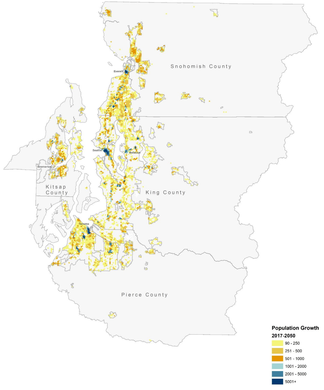 Distribution of population under the "Stay the Course" Alternative.