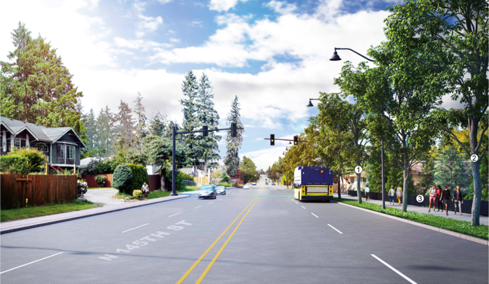 Shoreline’s Plans for 145th Street Reveal Multimodal Corridor Design Challenges