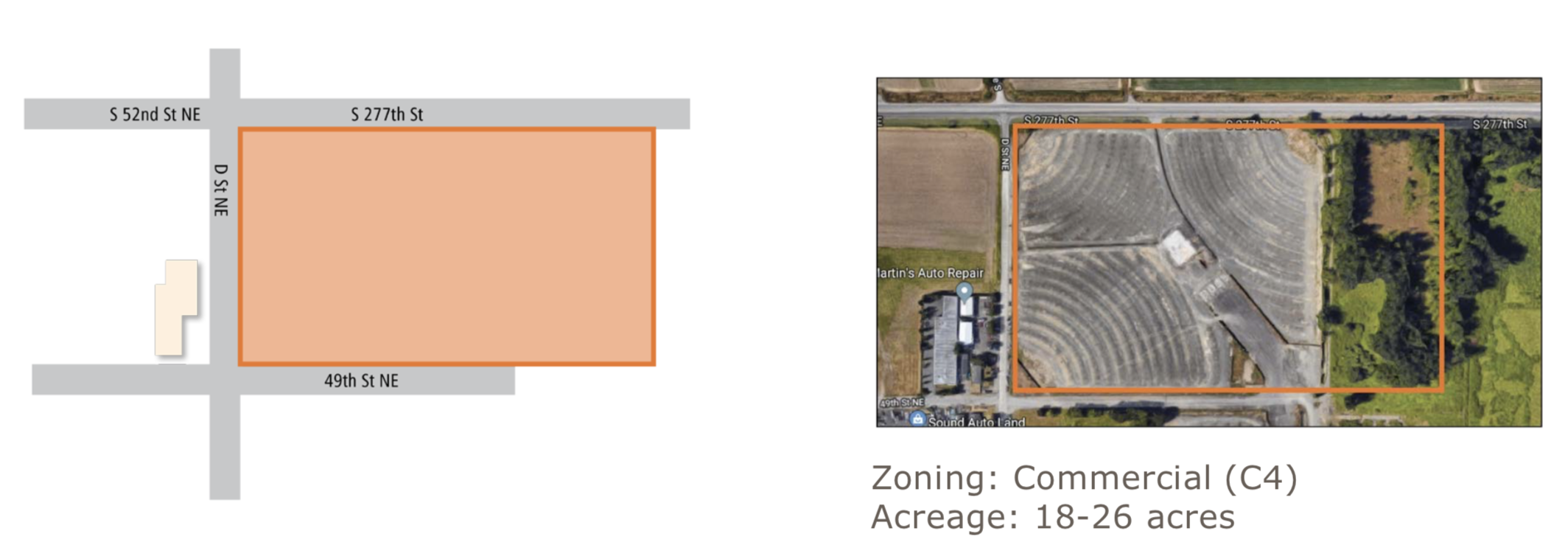 Second candidate site in Auburn at S 277th St and D St NE. (King County)