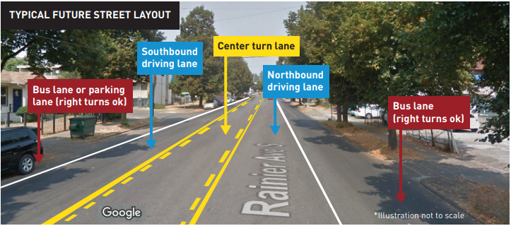                      Short Bus Lanes Roll Out on Rainier Avenue This Weekend
                     
