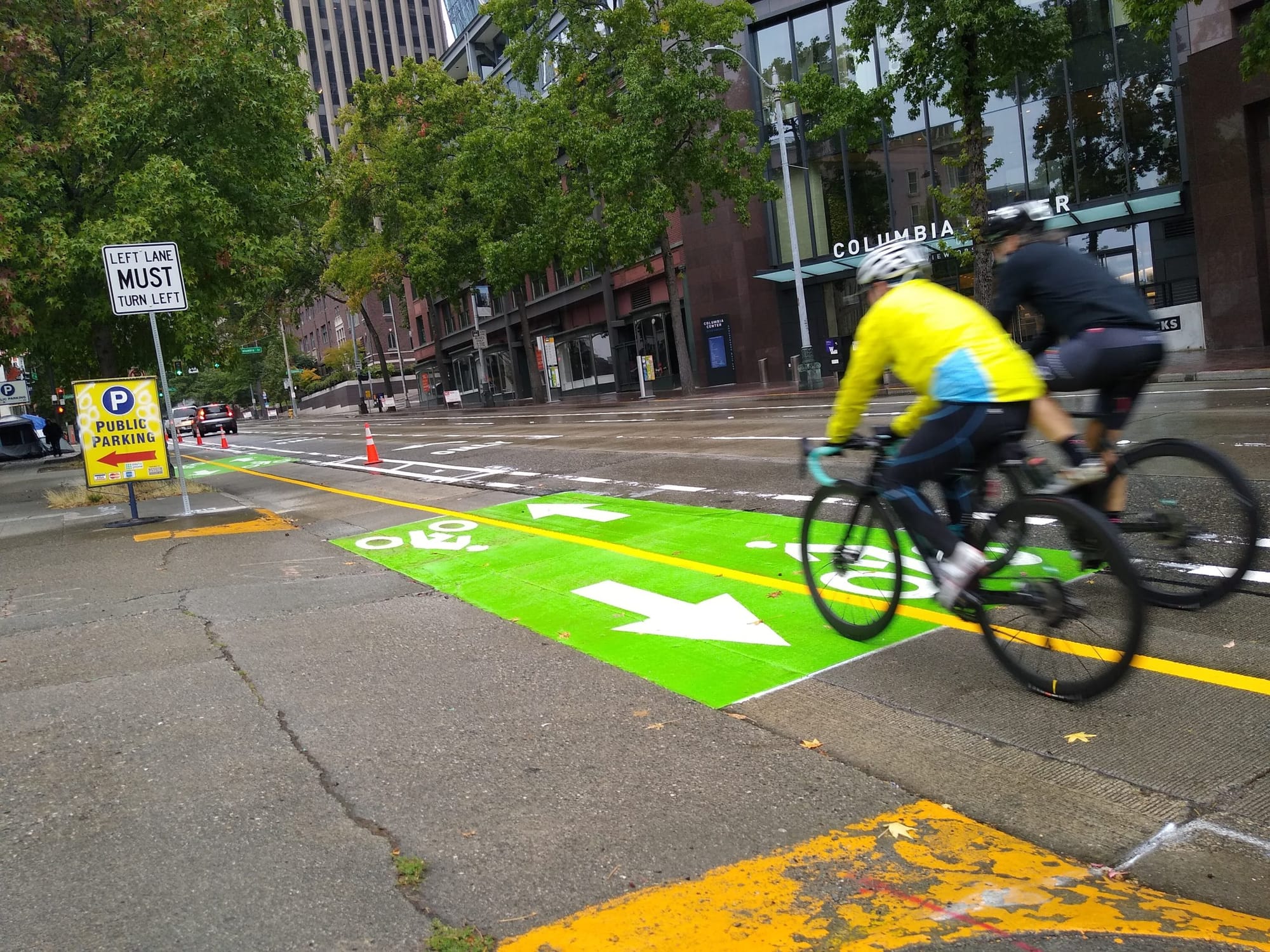 After Years of Delay, 4th Avenue Protected Bike Lane Opens Downtown