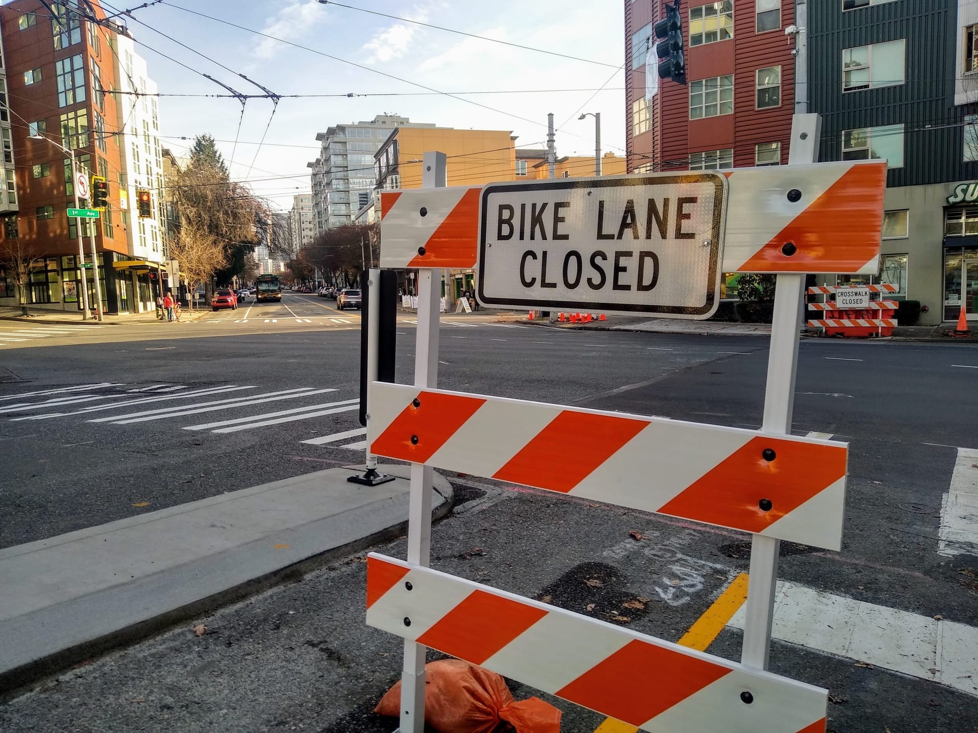 Climate Pledge Arena’s Full Bike Connection Delayed to Next Spring