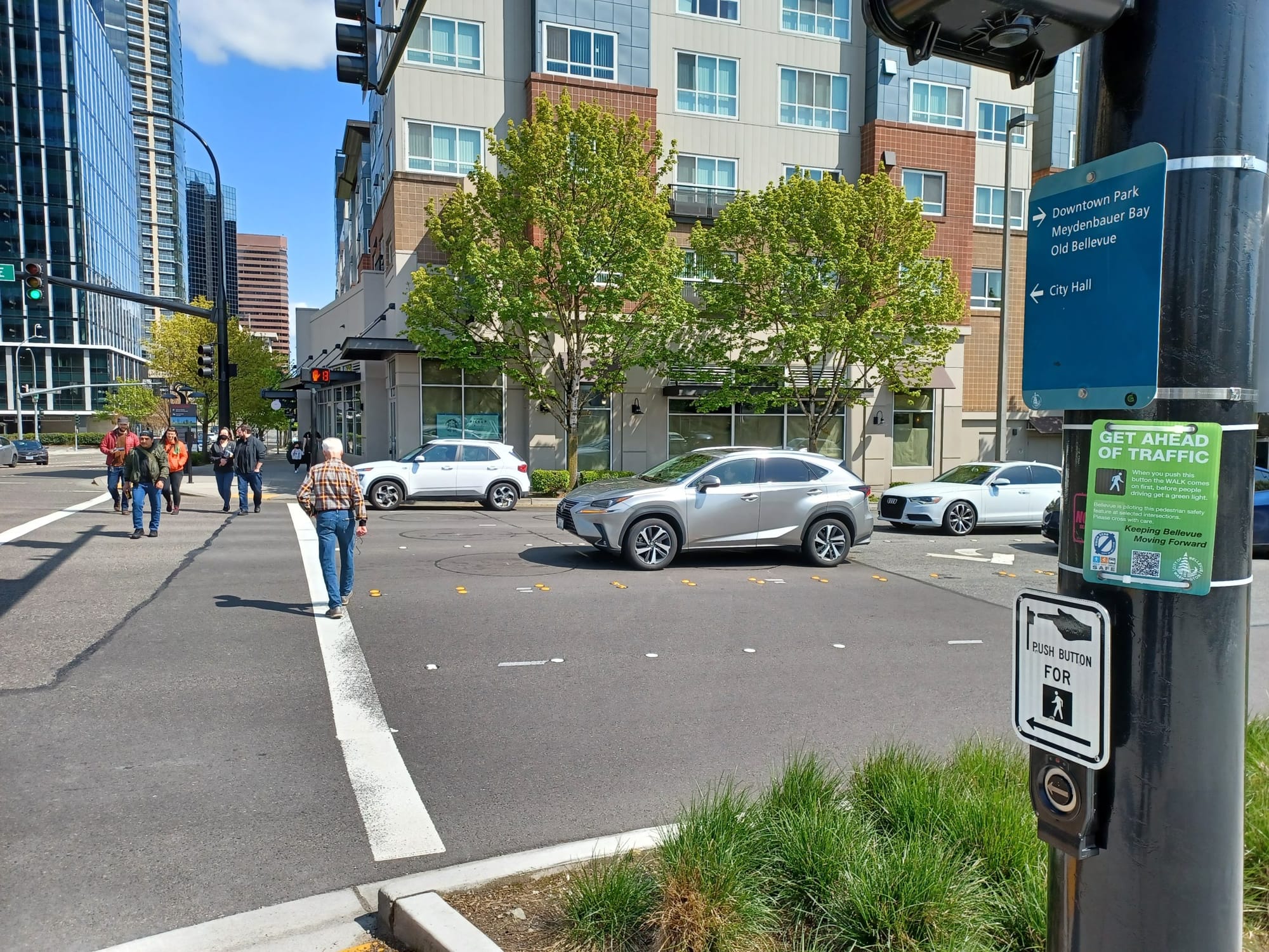                      Bellevue Implements Strategies to Protect People Walking and Rolling Downtown
                     