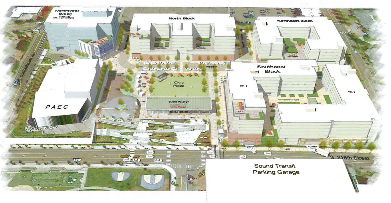 Federal Way Approves Big Catalyst Development Near Light Rail