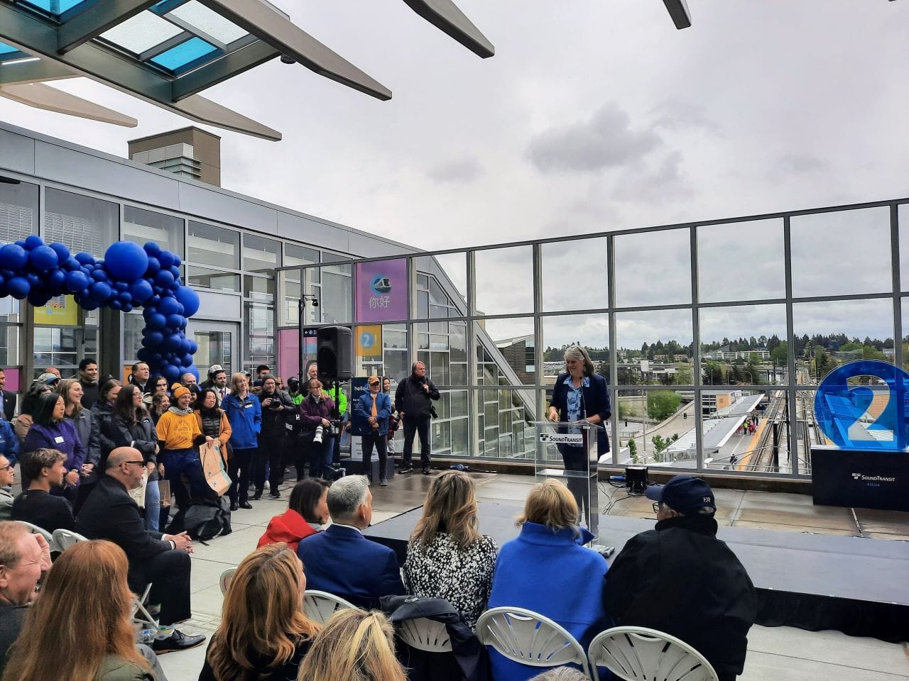 Riders Swarm East Link Light Rail on Opening Weekend