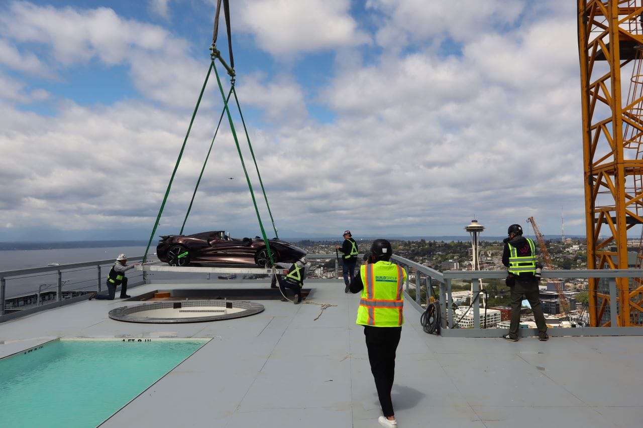 Op-Ed: Hoisting ‘Supercar’ 47 Stories Inaugurates Condo Opening, New Gilded Age