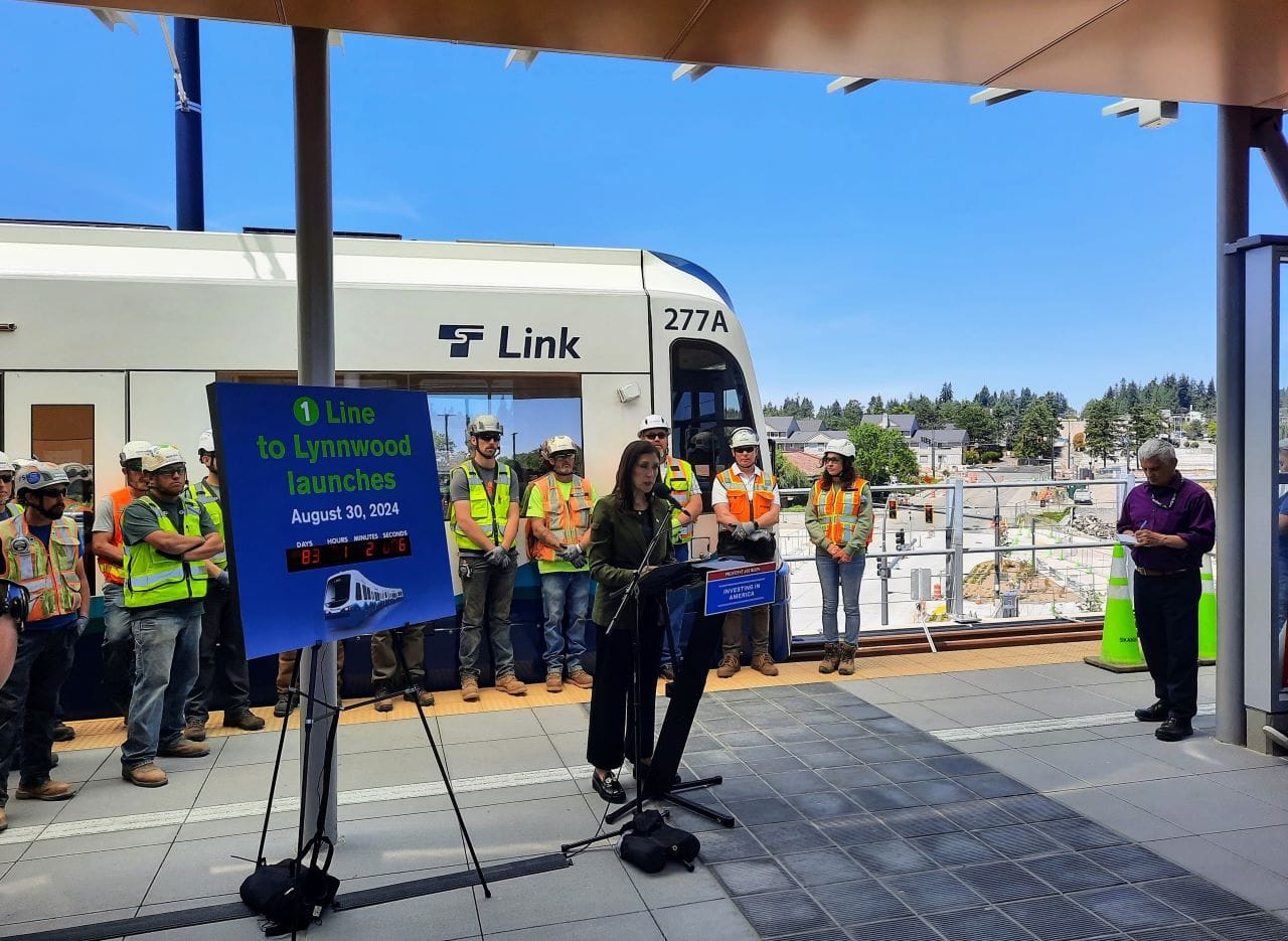 Sound Transit Begins Lynnwood Link Testing, Countdown Clock