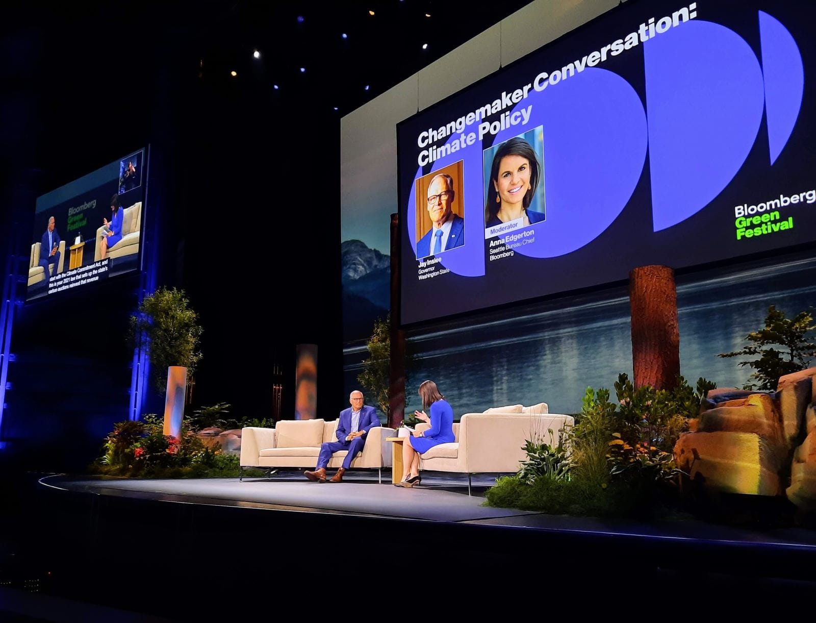 Harrell and Inslee Tout Climate Work as Seattle Hosts Bloomberg Summit