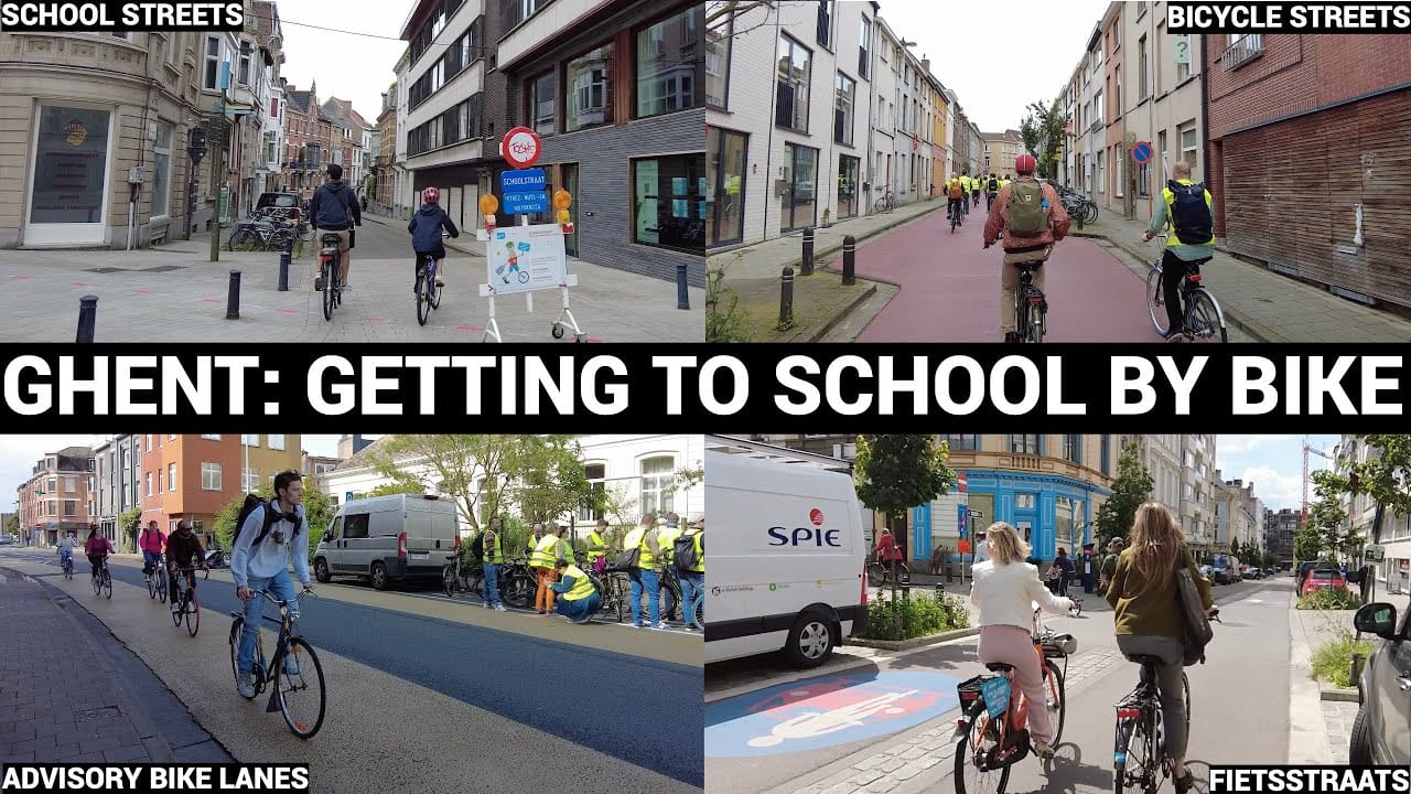 Holiday Video: Ghent Is Making Streets Safer For Kids To Bike and Walk